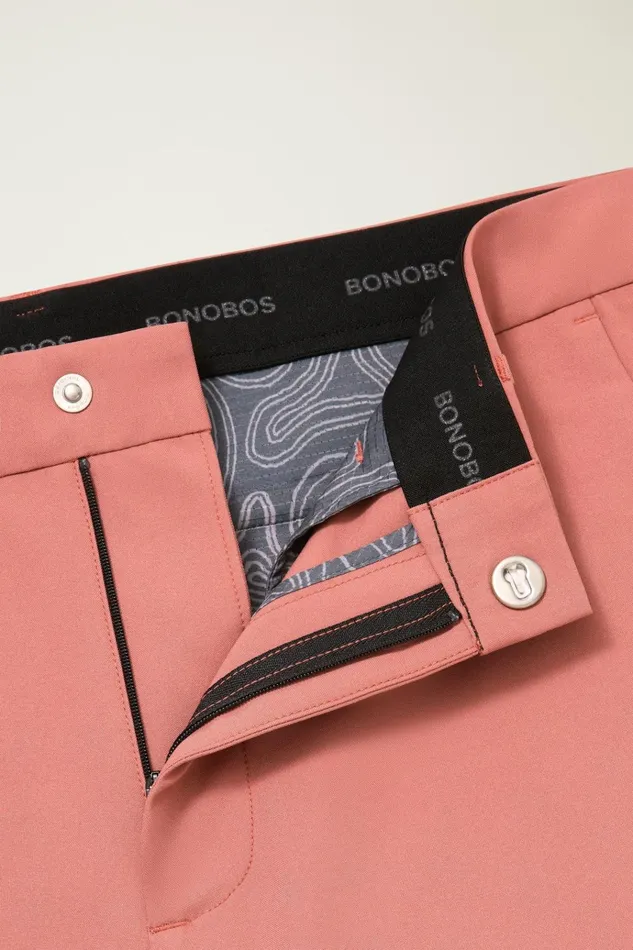 Men Golf Pants Bonobos Performance Link Pants Withered Rose