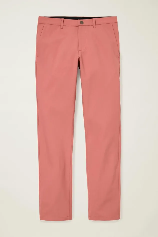 Men Golf Pants Bonobos Performance Link Pants Withered Rose
