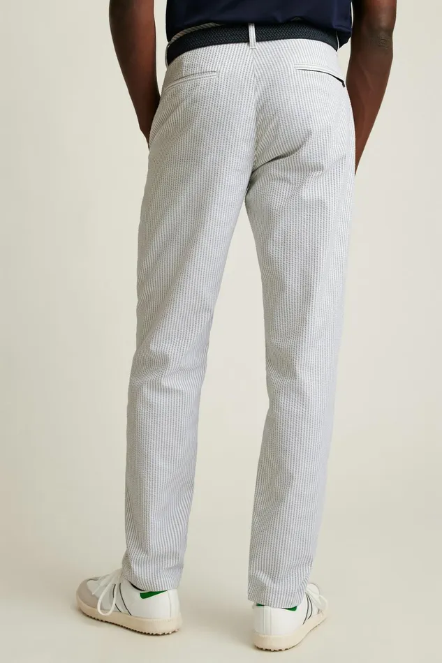 Men Golf Pants Bonobos Performance Seersucker Golf Pant Grey And White Stripe
