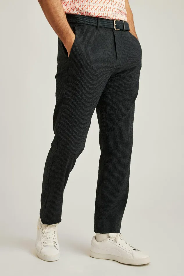 Men Golf Pants Bonobos Performance Seersucker Golf Pant Navy Seersucker Stripe