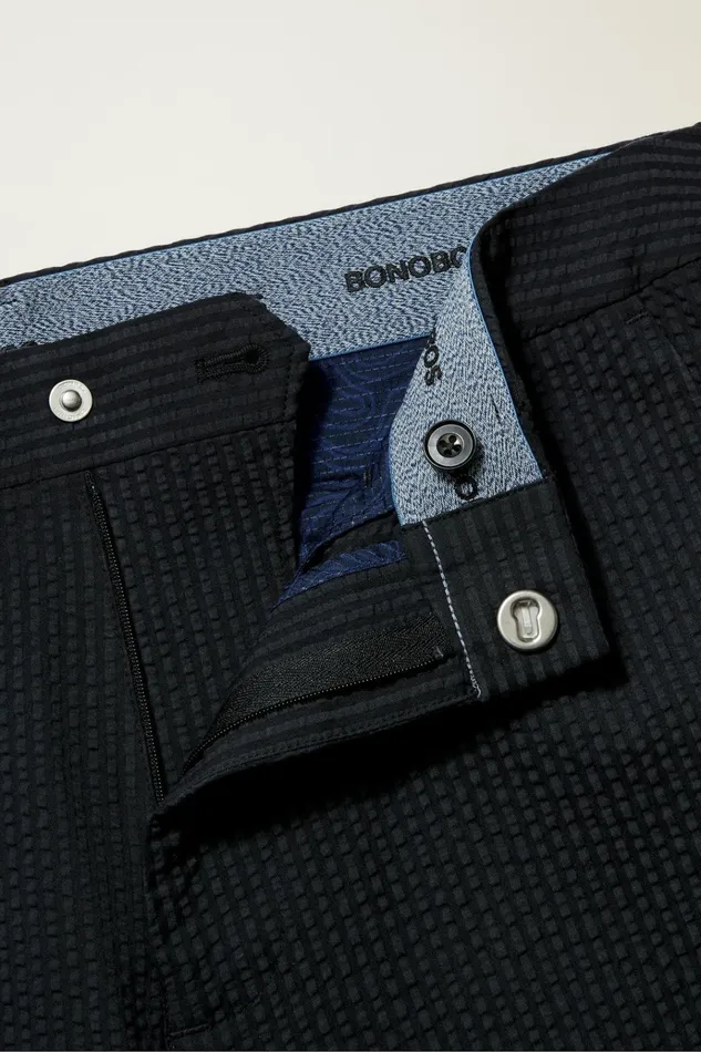 Men Golf Pants Bonobos Performance Seersucker Golf Pant Navy Seersucker Stripe