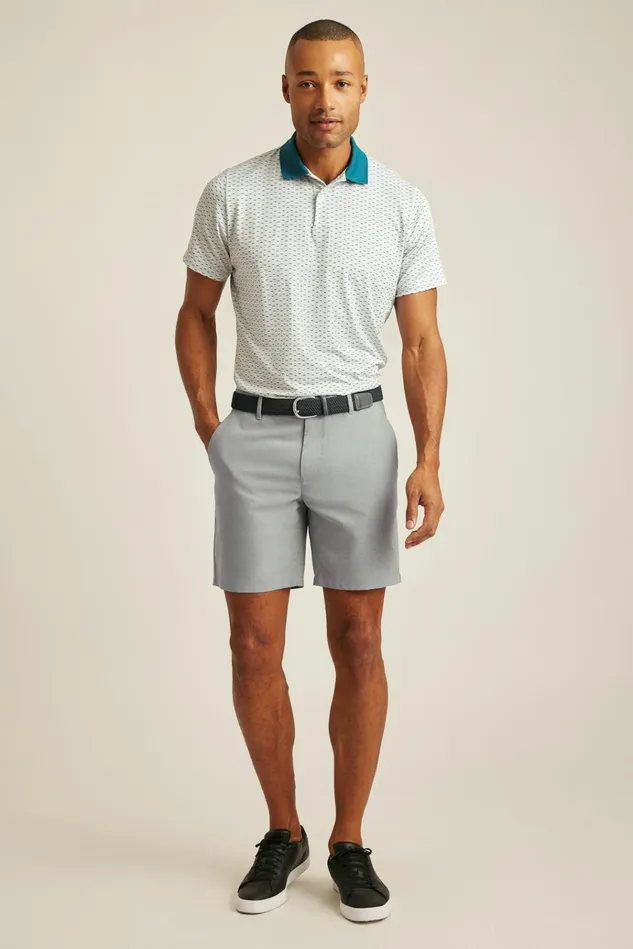 Men Golf Polos and Tops Bonobos Limited Edition Performance Golf Polo Ace Micro Geo Grey Men Golf Polos and Tops Bonobos Limited Edition Performance Golf Polo Ace Micro Geo Grey