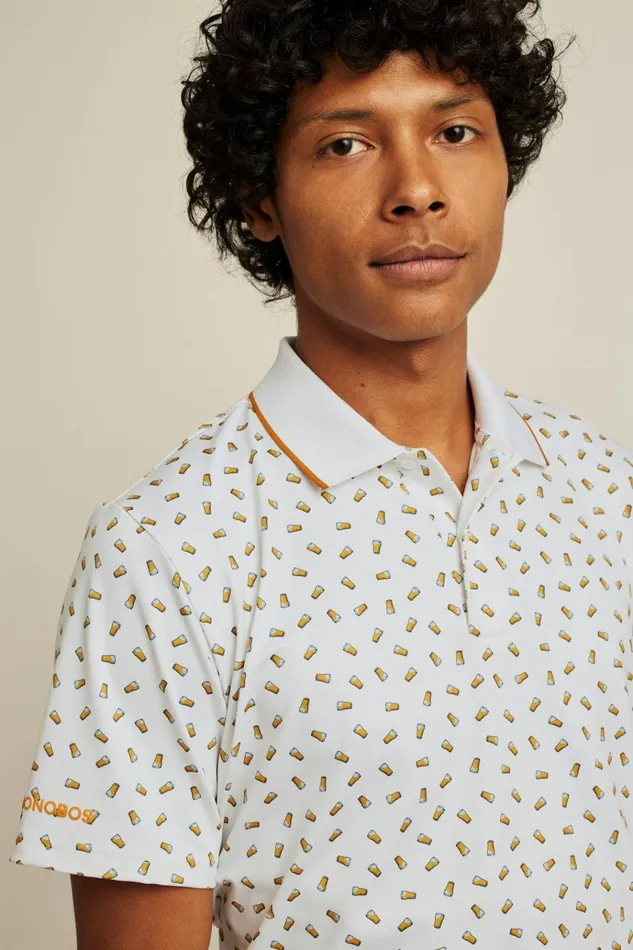 Men Golf Polos and Tops Bonobos Limited Edition Performance Golf Polo Brews After Birdies