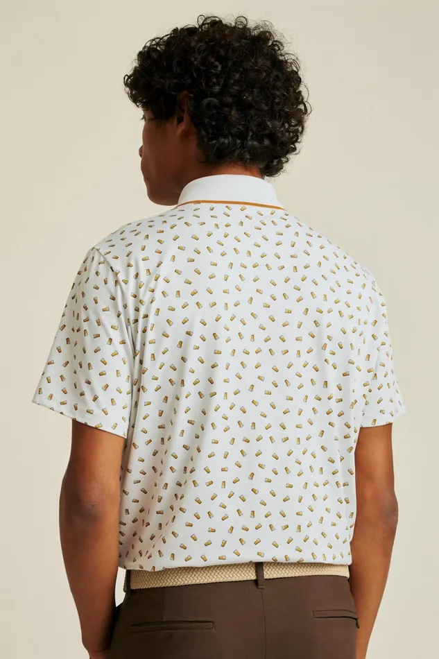 Men Golf Polos and Tops Bonobos Limited Edition Performance Golf Polo Brews After Birdies