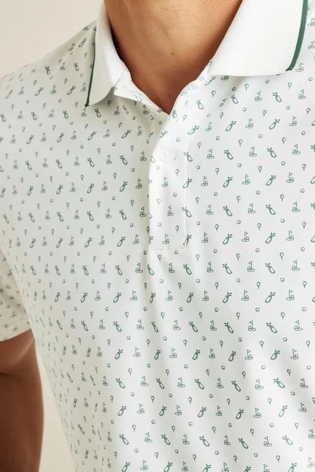 Men Golf Polos and Tops Bonobos Limited Edition Performance Golf Polo Tee Time