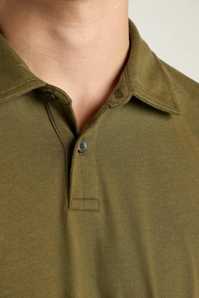 Men Golf Polos and Tops Bonobos Pima Performance Polo Dark Olive Green