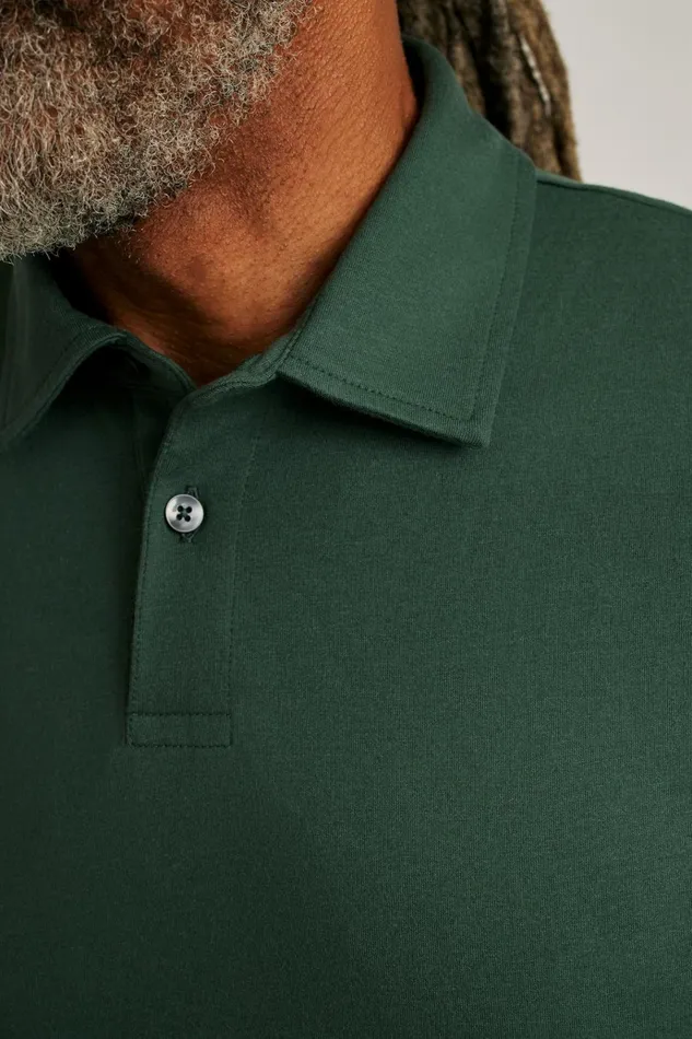 Men Golf Polos and Tops Bonobos Pima Performance Polo Green Gables