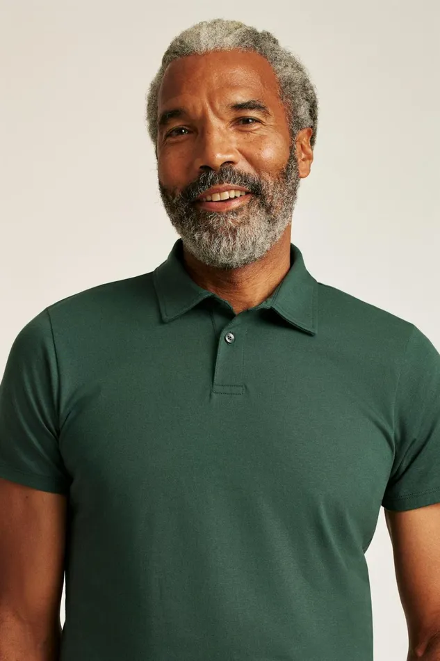 Men Golf Polos and Tops Bonobos Pima Performance Polo Green Gables