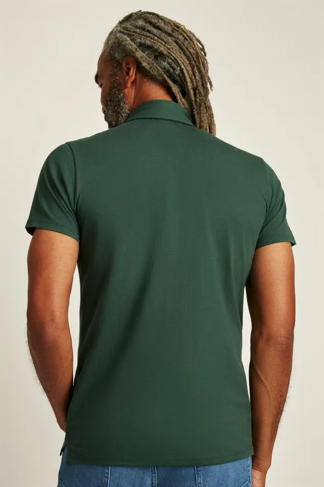 Men Golf Polos and Tops Bonobos Pima Performance Polo Green Gables