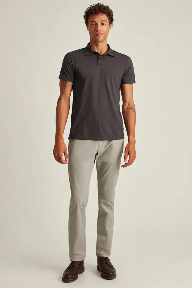 Men Golf Polos and Tops Bonobos Pima Performance Polo Grey
