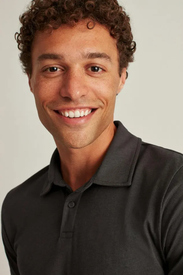 Men Golf Polos and Tops Bonobos Pima Performance Polo Grey