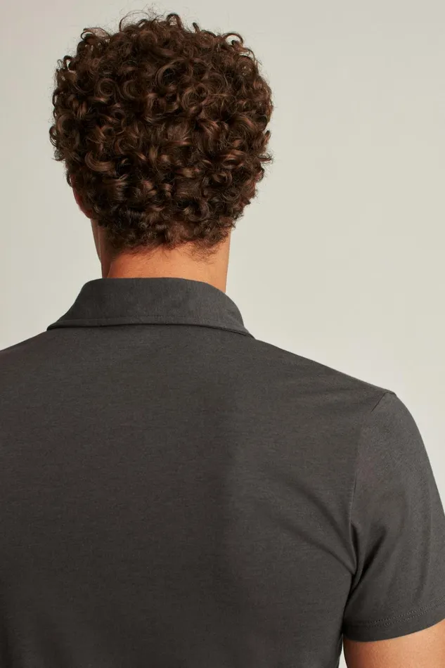 Men Golf Polos and Tops Bonobos Pima Performance Polo Grey