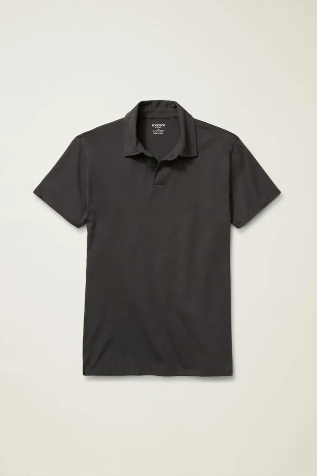 Men Golf Polos and Tops Bonobos Pima Performance Polo Grey