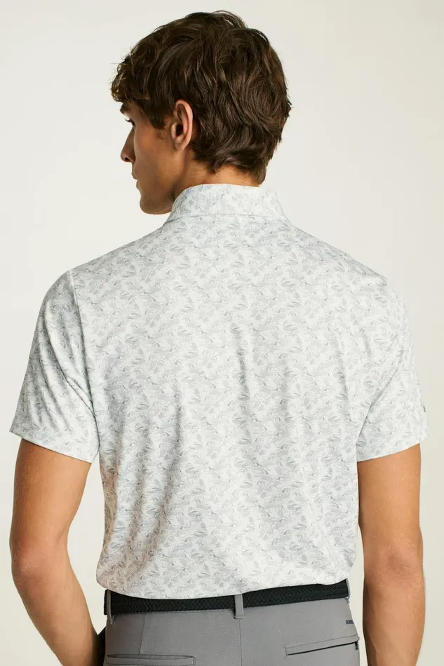 Men Golf Polos and Tops Bonobos The Performance Golf Polo Gray Duck Disco