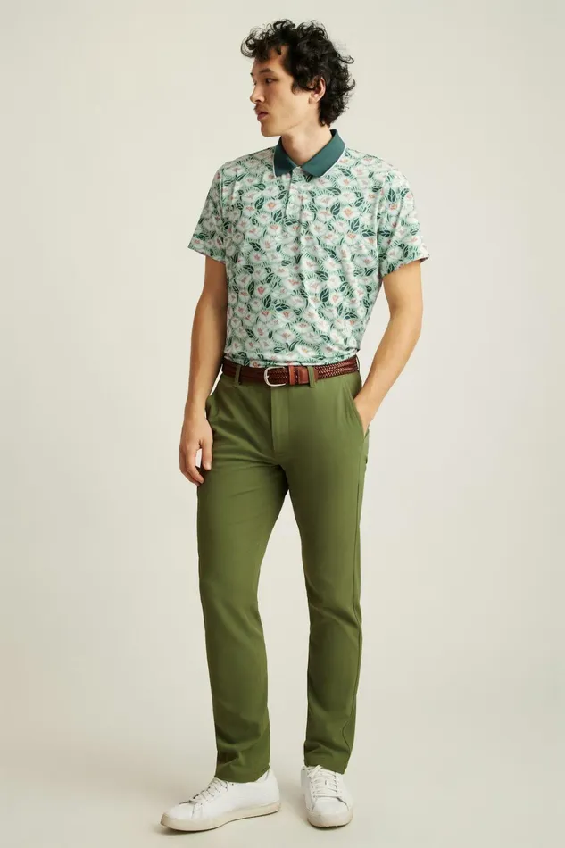Men Golf Polos and Tops Bonobos The Performance Golf Polo Green Goodman Floral Men Golf Polos and Tops Bonobos The Performance Golf Polo Green Goodman Floral