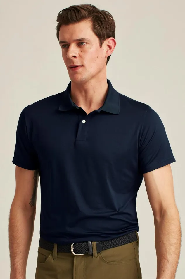 Men Golf Polos and Tops Bonobos The Performance Golf Polo Navy