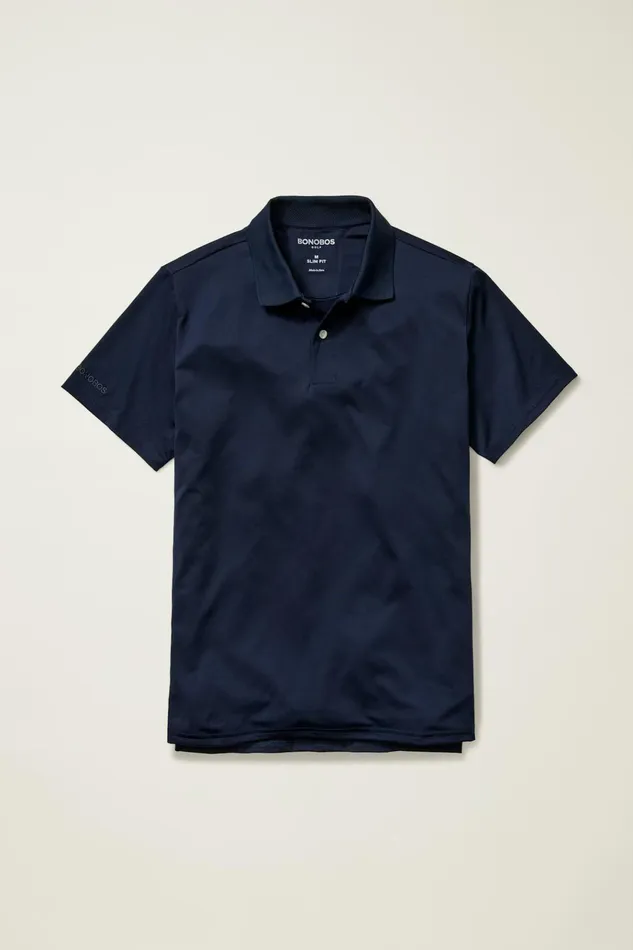 Men Golf Polos and Tops Bonobos The Performance Golf Polo Navy