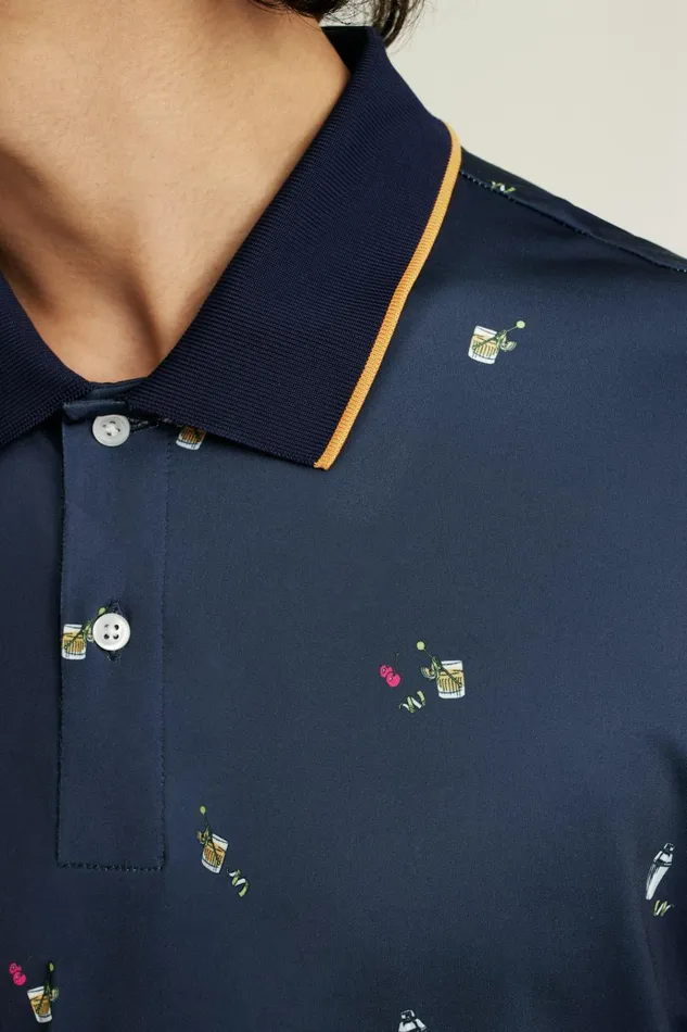 Men Golf Polos and Tops Bonobos The Performance Golf Polo Navy Cocktails