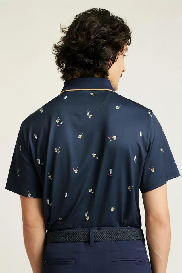 Men Golf Polos and Tops Bonobos The Performance Golf Polo Navy Cocktails