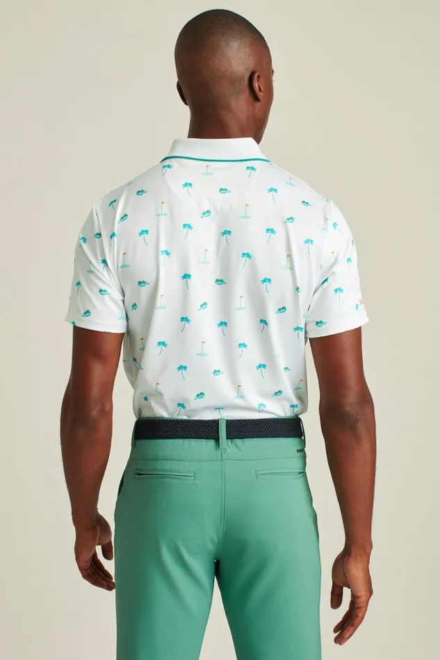 Men Golf Polos and Tops Bonobos The Tour Golf Polo White Golf Day