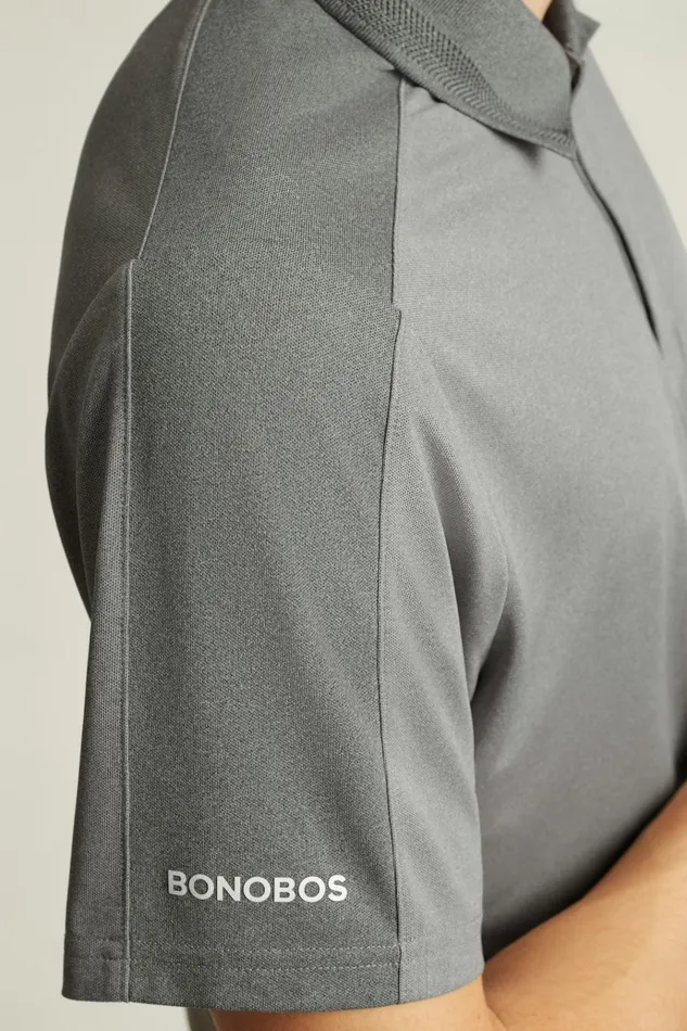 Men Golf Polos and Tops Bonobos Tour Pique Polo Shades Of Grey