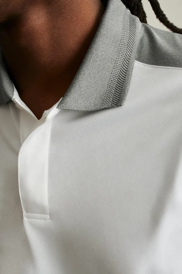 Men Golf Polos and Tops Bonobos Tour Pique Polo White Grey