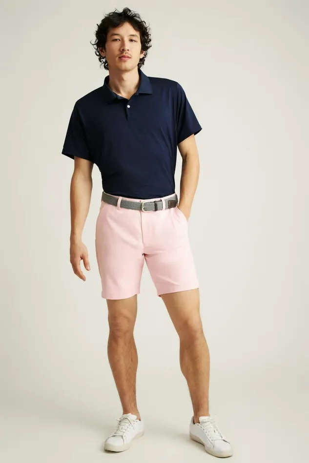 Men Golf Shorts Bonobos Highland Tour Golf Shorts Light Pink