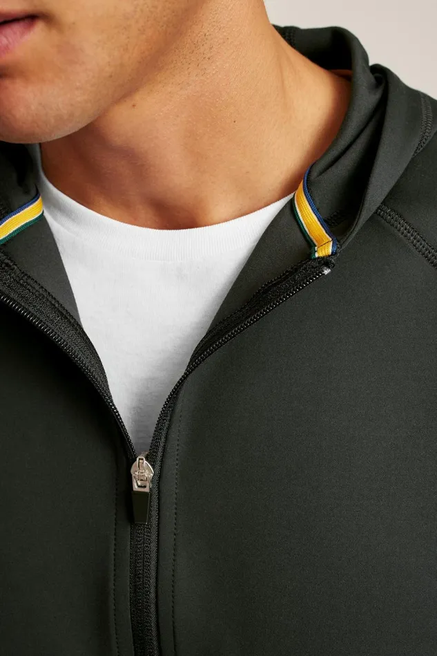 Men Half and FullZips Bonobos The Elements Full Zip Hoodie Black