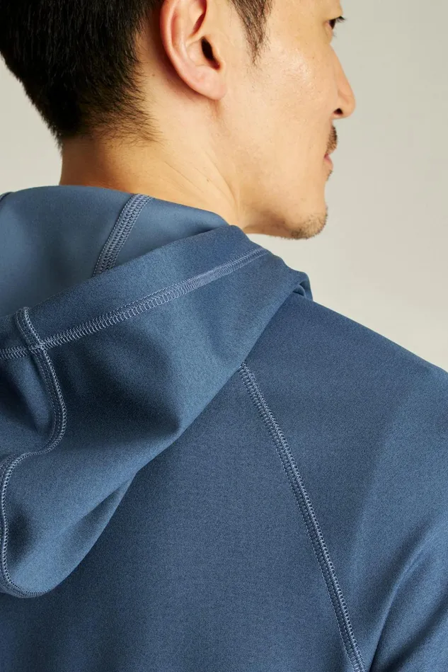 Men Half and FullZips Bonobos The Elements Full Zip Hoodie Naval Blue