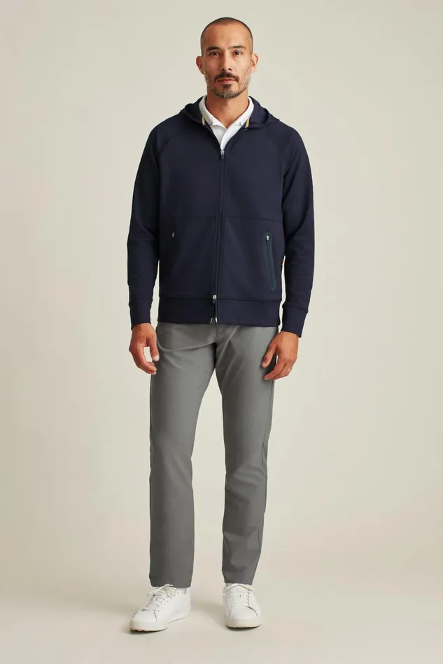 Men Half and FullZips Bonobos The Elements Full Zip Hoodie Navy