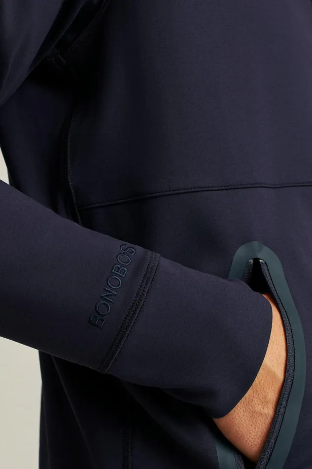 Men Half and FullZips Bonobos The Elements Full Zip Hoodie Navy