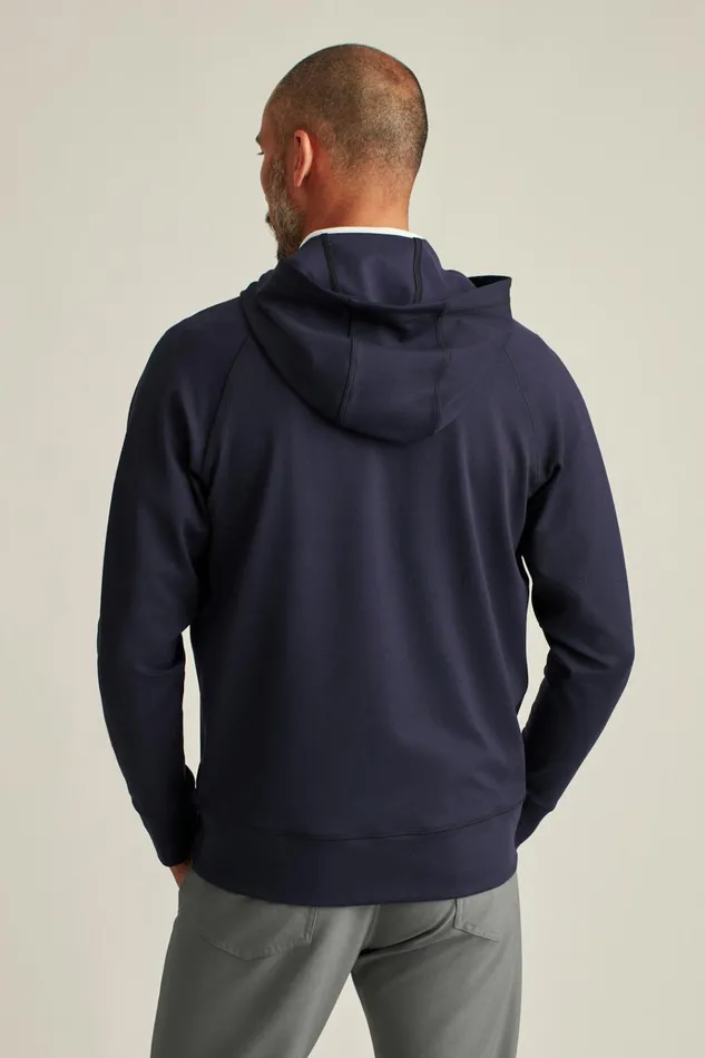 Men Half and FullZips Bonobos The Elements Full Zip Hoodie Navy