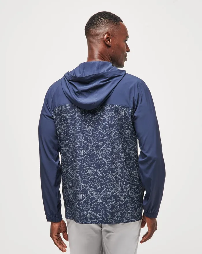 Men Hoodies and Sweatshirts TravisMathew BLOOMING ORCHID QUARTER ZIP HOODIE Total Eclipse