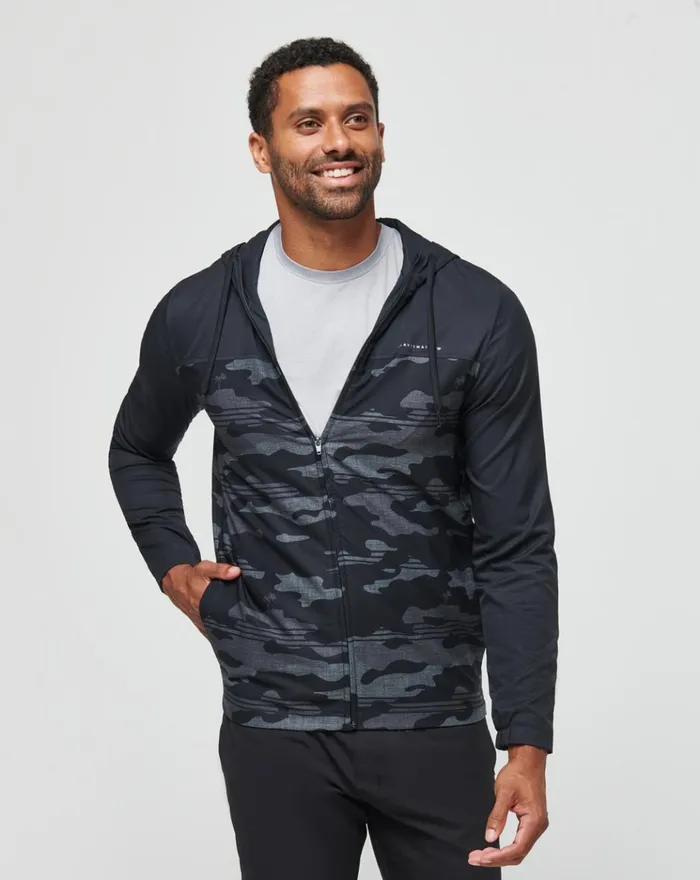 Men Hoodies and Sweatshirts TravisMathew CAMO TECH HOODIE Black