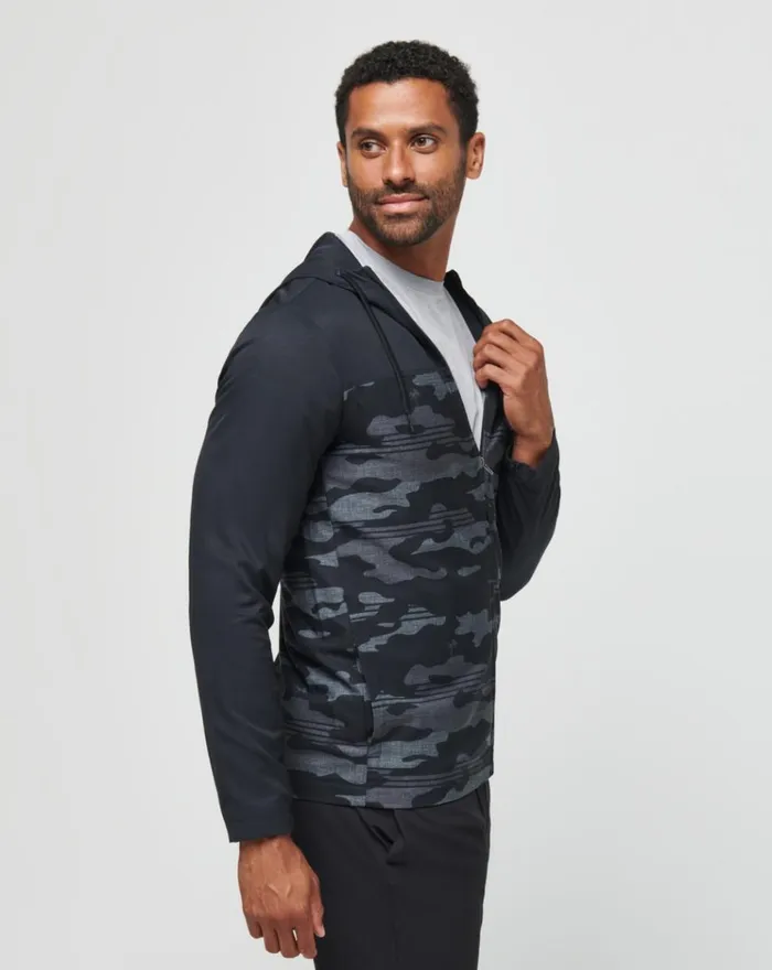 Men Hoodies and Sweatshirts TravisMathew CAMO TECH HOODIE Black