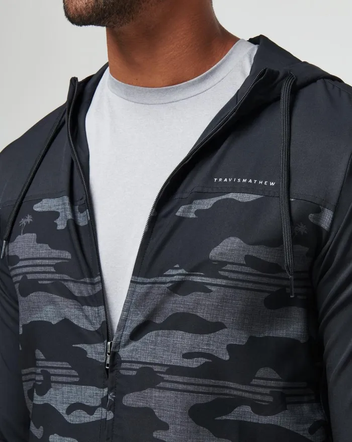 Men Hoodies and Sweatshirts TravisMathew CAMO TECH HOODIE Black