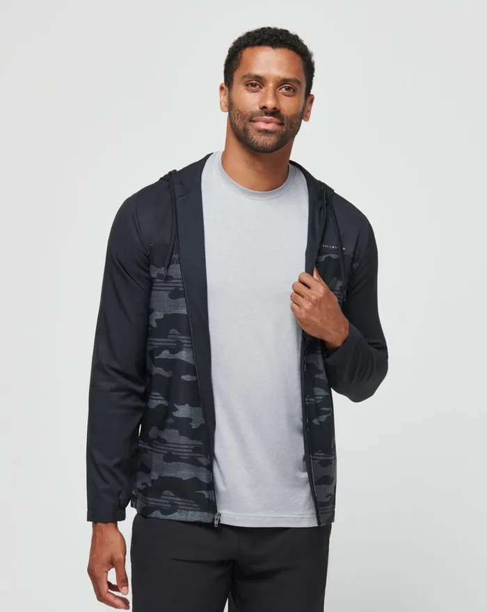 Men Hoodies and Sweatshirts TravisMathew CAMO TECH HOODIE Black