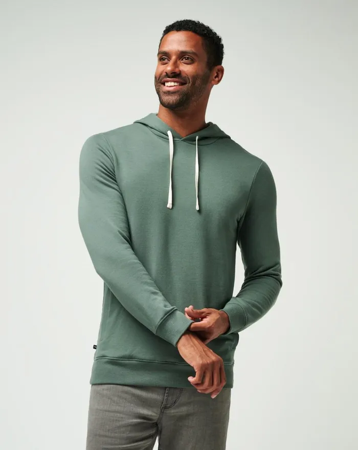 Men Hoodies and Sweatshirts TravisMathew CLOUD HOODIE Balsam Green