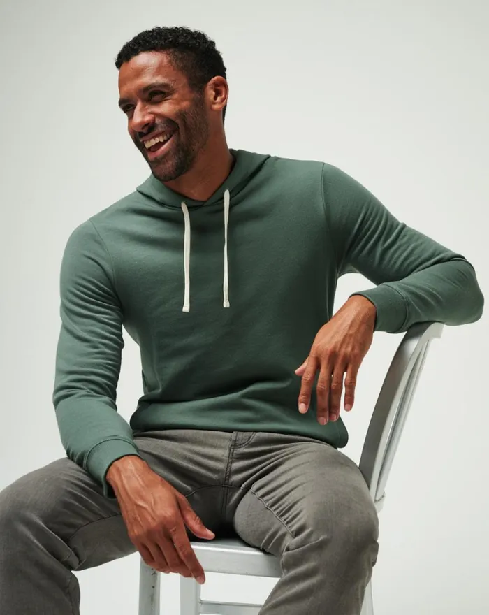 Men Hoodies and Sweatshirts TravisMathew CLOUD HOODIE Balsam Green