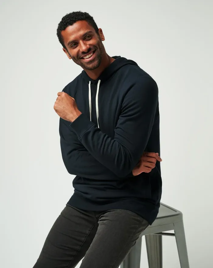 Men Hoodies and Sweatshirts TravisMathew CLOUD HOODIE Black