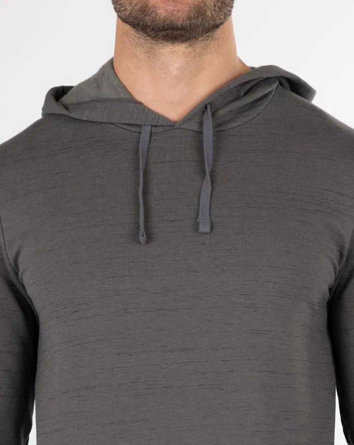 Men Hoodies and Sweatshirts TravisMathew CLOUD HOODIE SLUB Grey Pinstripe