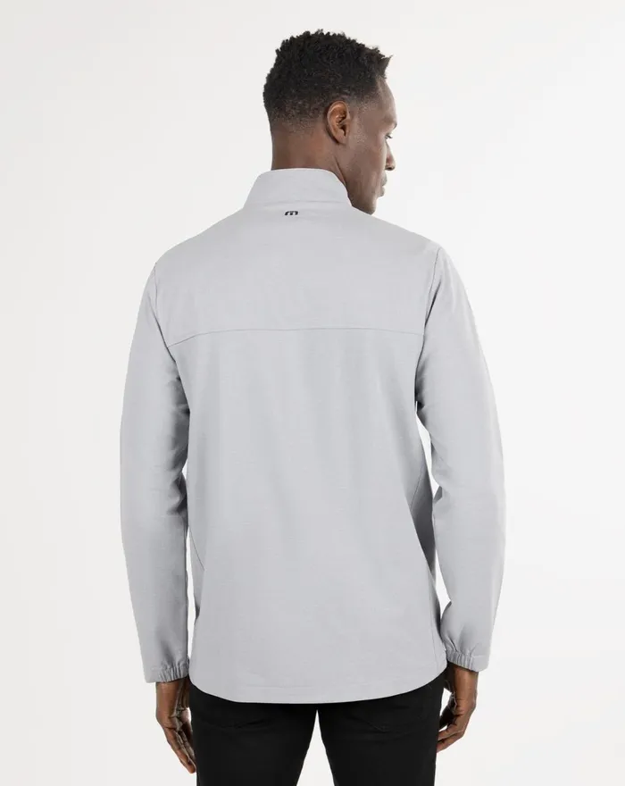 Men Hoodies and Sweatshirts TravisMathew EXECUTIVE SUITE FULL ZIP Heather Light Grey