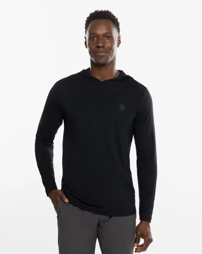 Men Hoodies and Sweatshirts TravisMathew SHIP SHAPE ACTIVE HOODIE Black