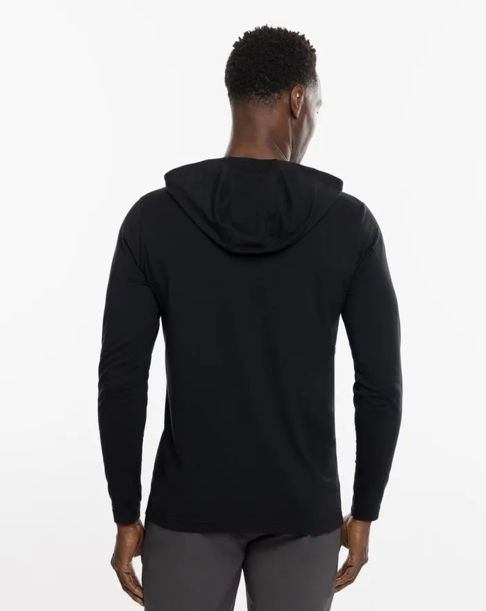 Men Hoodies and Sweatshirts TravisMathew SHIP SHAPE ACTIVE HOODIE Black