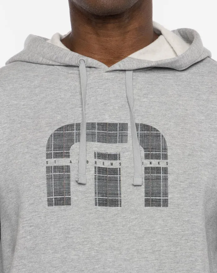 Men Hoodies and Sweatshirts TravisMathew ST ANDREWS SAND and SHADOWS HOODIE Heather Grey