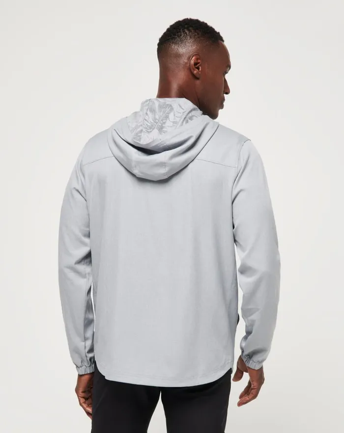 Men Hoodies and Sweatshirts TravisMathew TECH HOODIE QUARTER ZIP Heather Sleet Floral