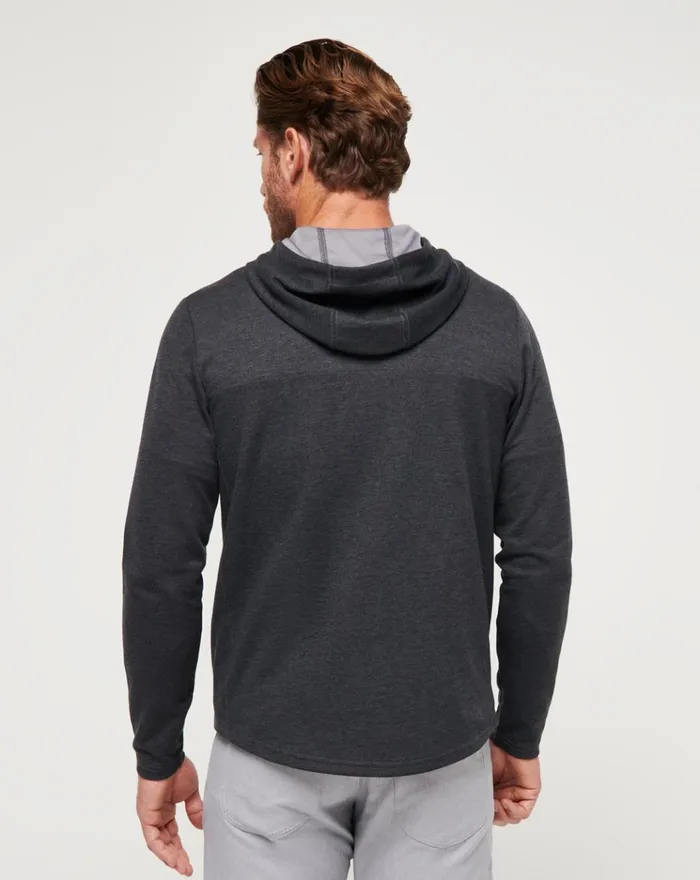 Men Hoodies and Sweatshirts TravisMathew UPGRADED TECH HOODIE Heather Black