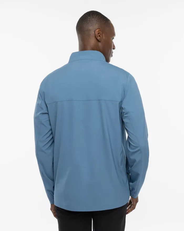 Men Hoodies and Sweatshirts TravisMathew WANDERLUST QUARTER ZIP Copen Blue