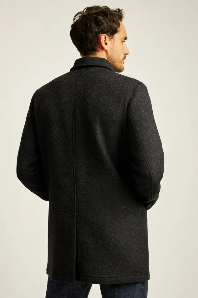 Men Jackets and Coats Bonobos The Italian Wool Car Coat Charcoal