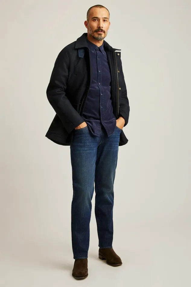 Men Jackets and Coats Bonobos The Italian Wool Field Jacket Navy